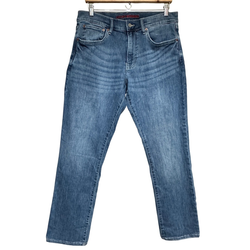 Lucky Brand 223 Straight Leg Jeans Mens 32x31 Blue Denim Relaxed Casual Fall